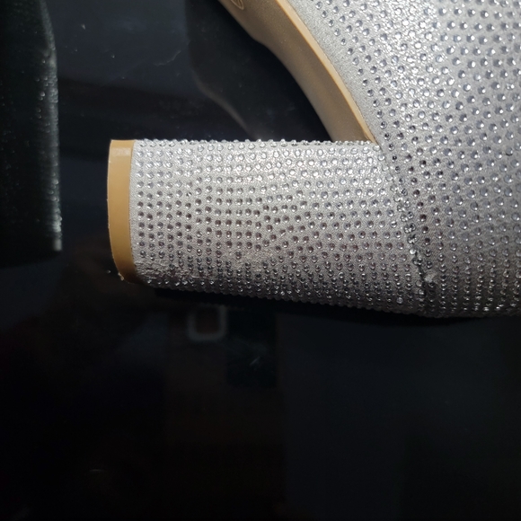 Altar'd State Silver Rhinestoned Sparkly Heeled Cowboy Boots Size 9 - Picture 14 of 14